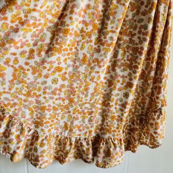 Art Class Boho Floral High Low Skort Style Dress - Picture 4 of 6